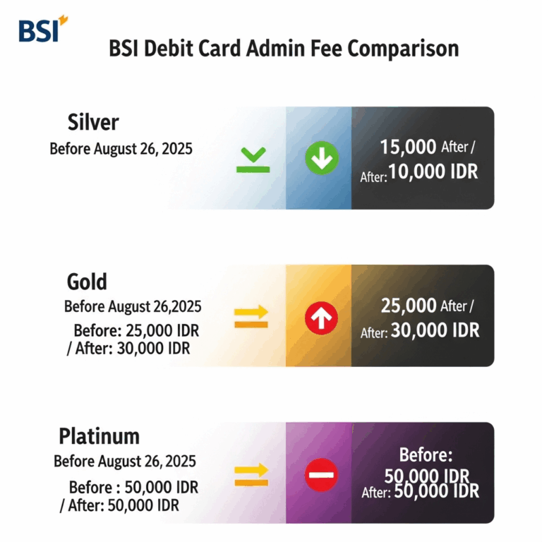 Biaya Admin Debit BSI